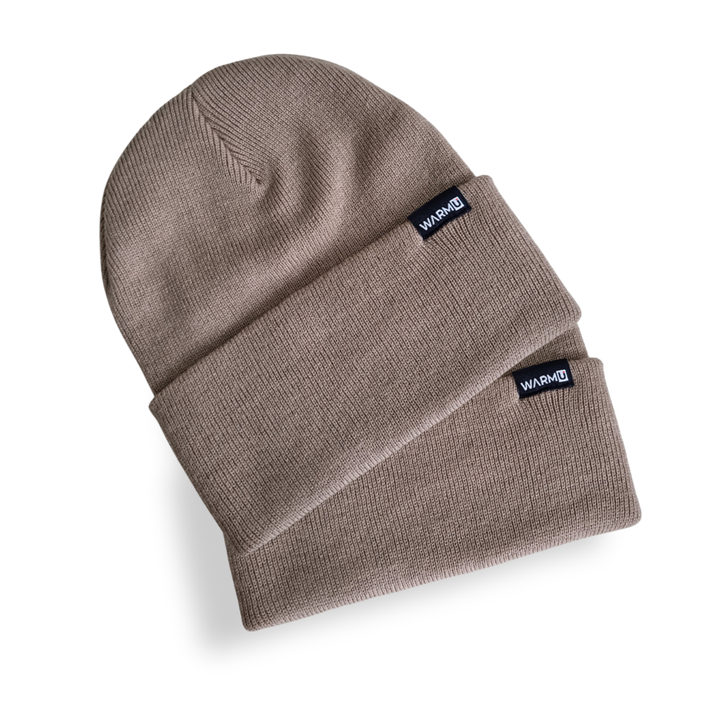WARMU Duo Bundle – 2-Pack Sleek Fine-Knit Beanies (Non-Bulky)