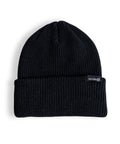 WarmU Black Knitted Beanie for Men and Women
