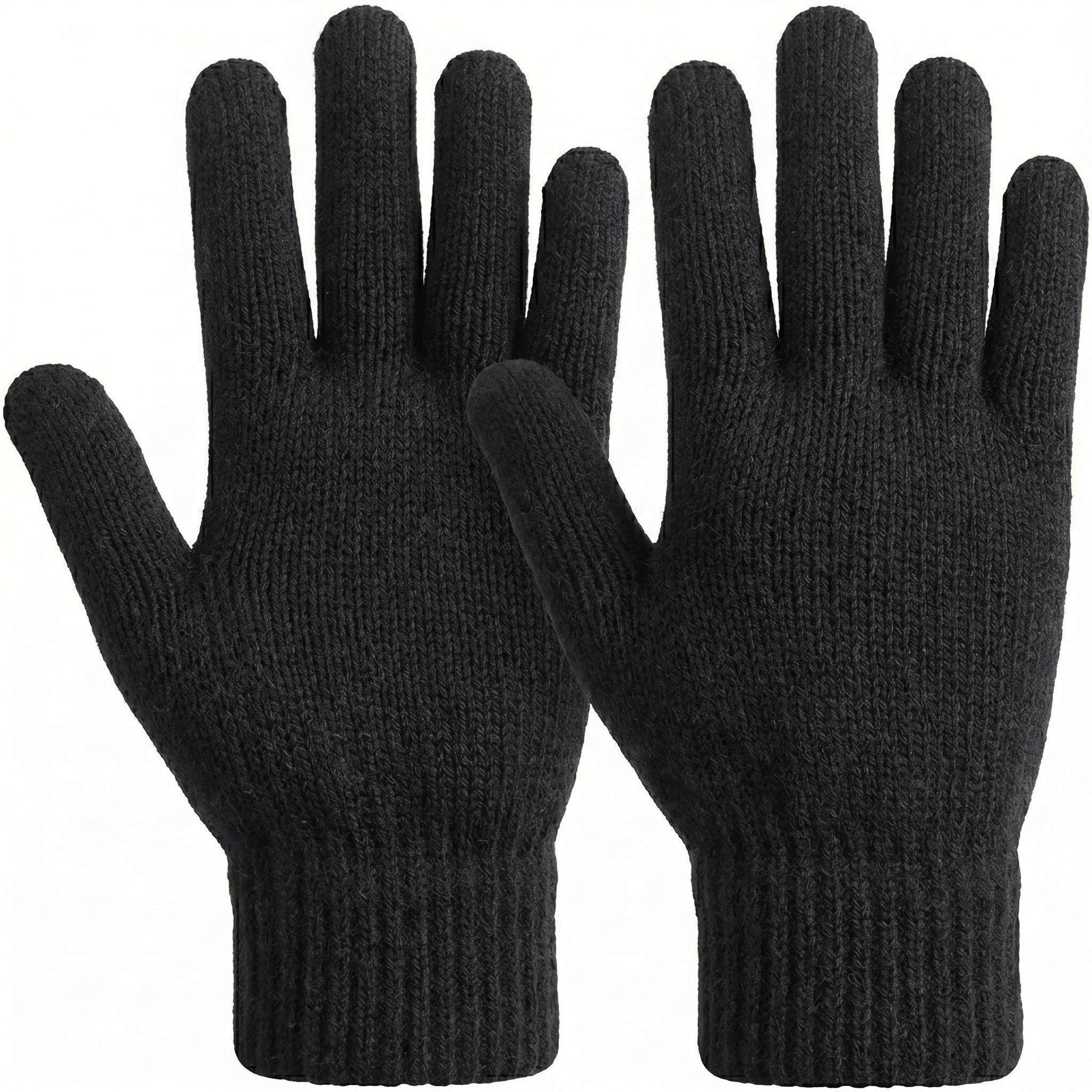 WarmU Unisex Lightweight Knit Gloves – Soft & Stretchy Winter Essentials
