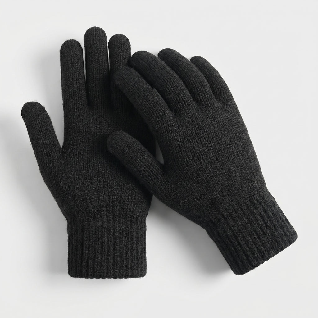 WarmU Unisex Lightweight Knit Gloves – Soft & Stretchy Winter Essentials