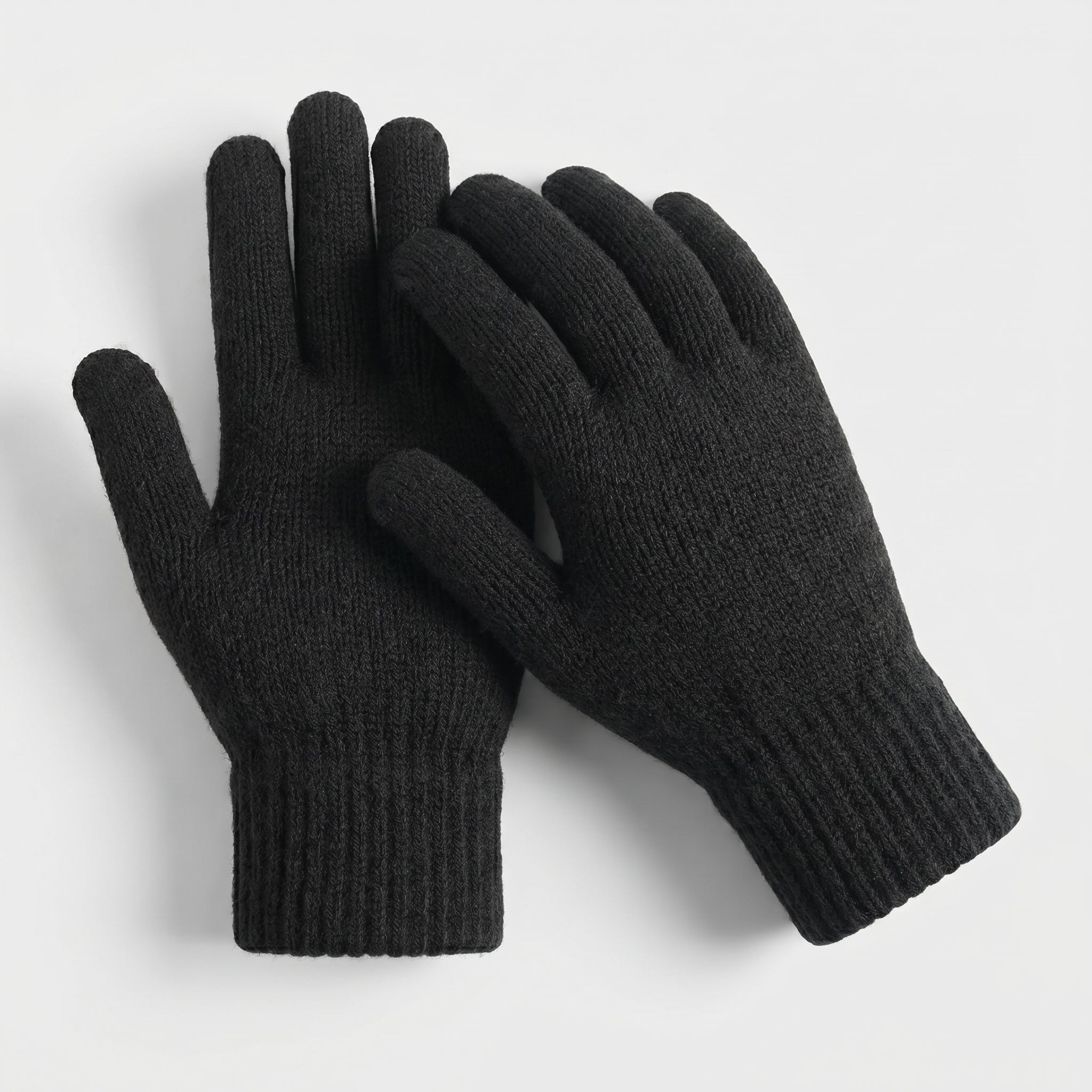 WarmU Unisex Lightweight Knit Gloves – Soft & Stretchy Winter Essentials