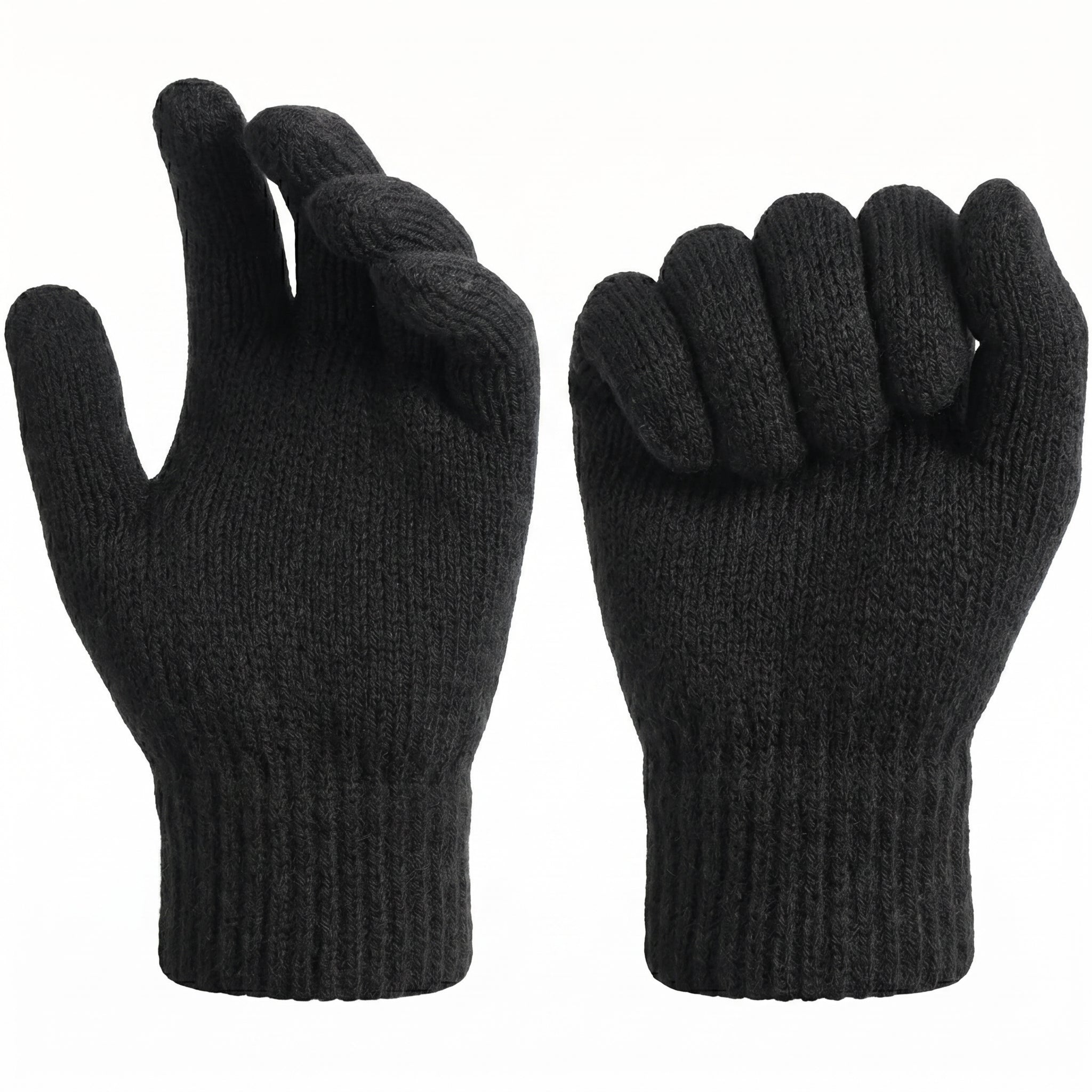 WarmU Unisex Lightweight Knit Gloves – Soft & Stretchy Winter Essentials