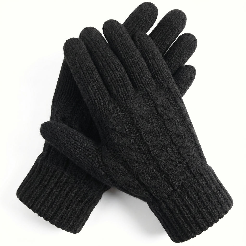 WarmU Cable-Knit Gloves – Classic Style & Cozy Warmth