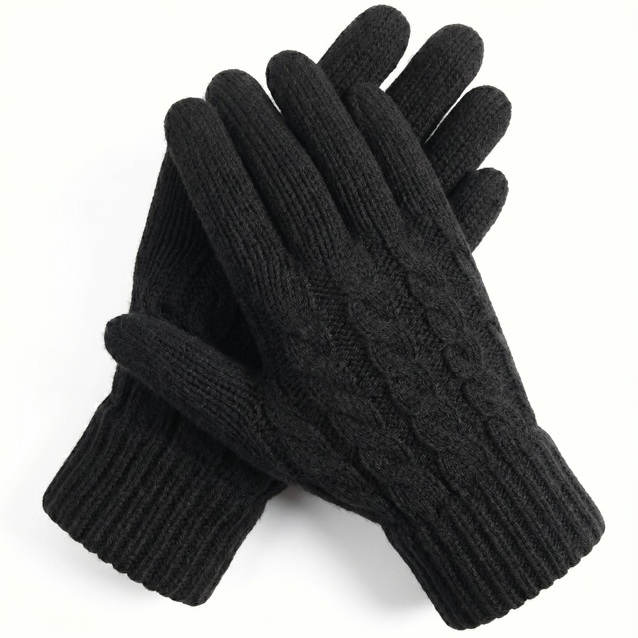 WarmU Cable-Knit Gloves – Classic Style & Cozy Warmth
