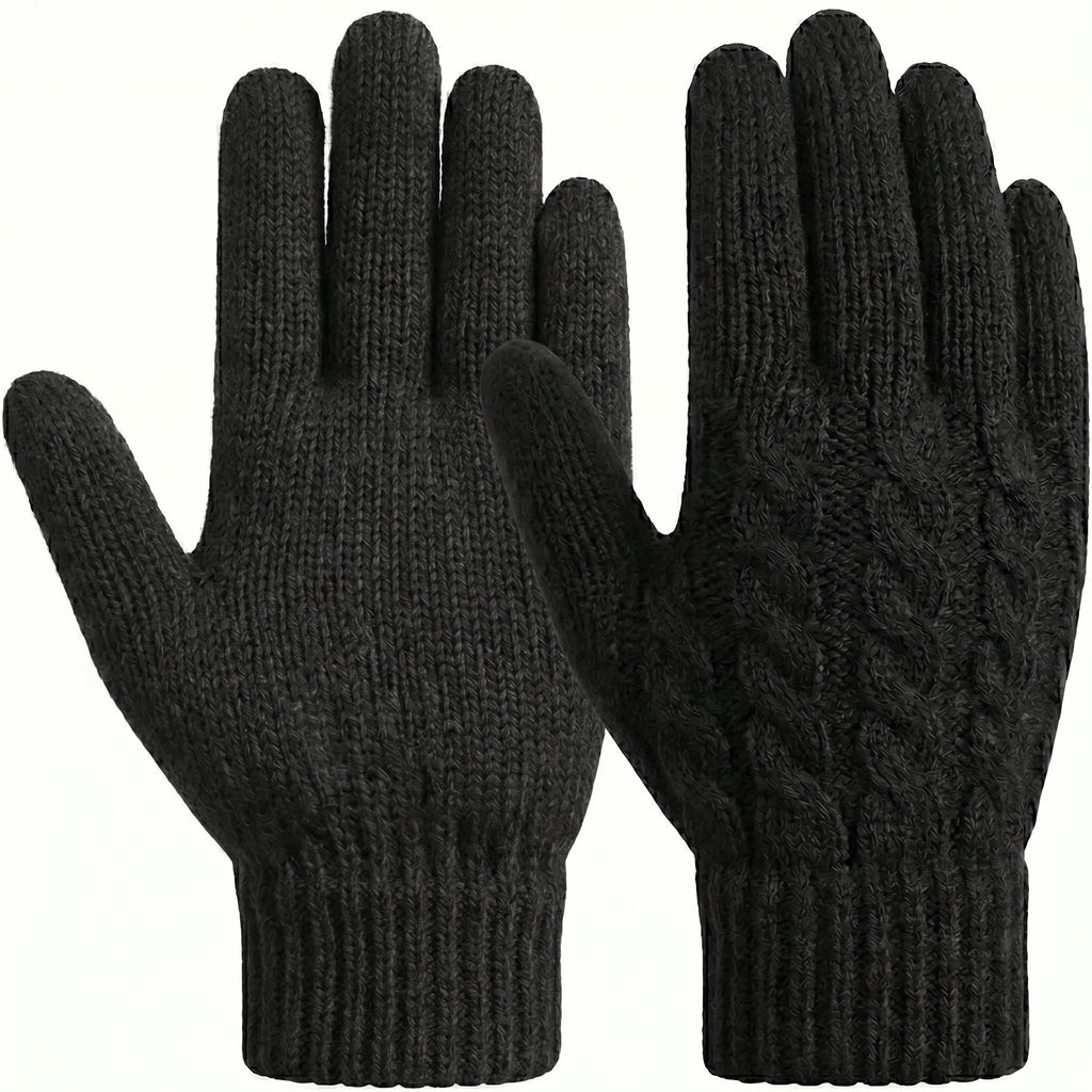 WarmU Cable-Knit Gloves – Classic Style & Cozy Warmth
