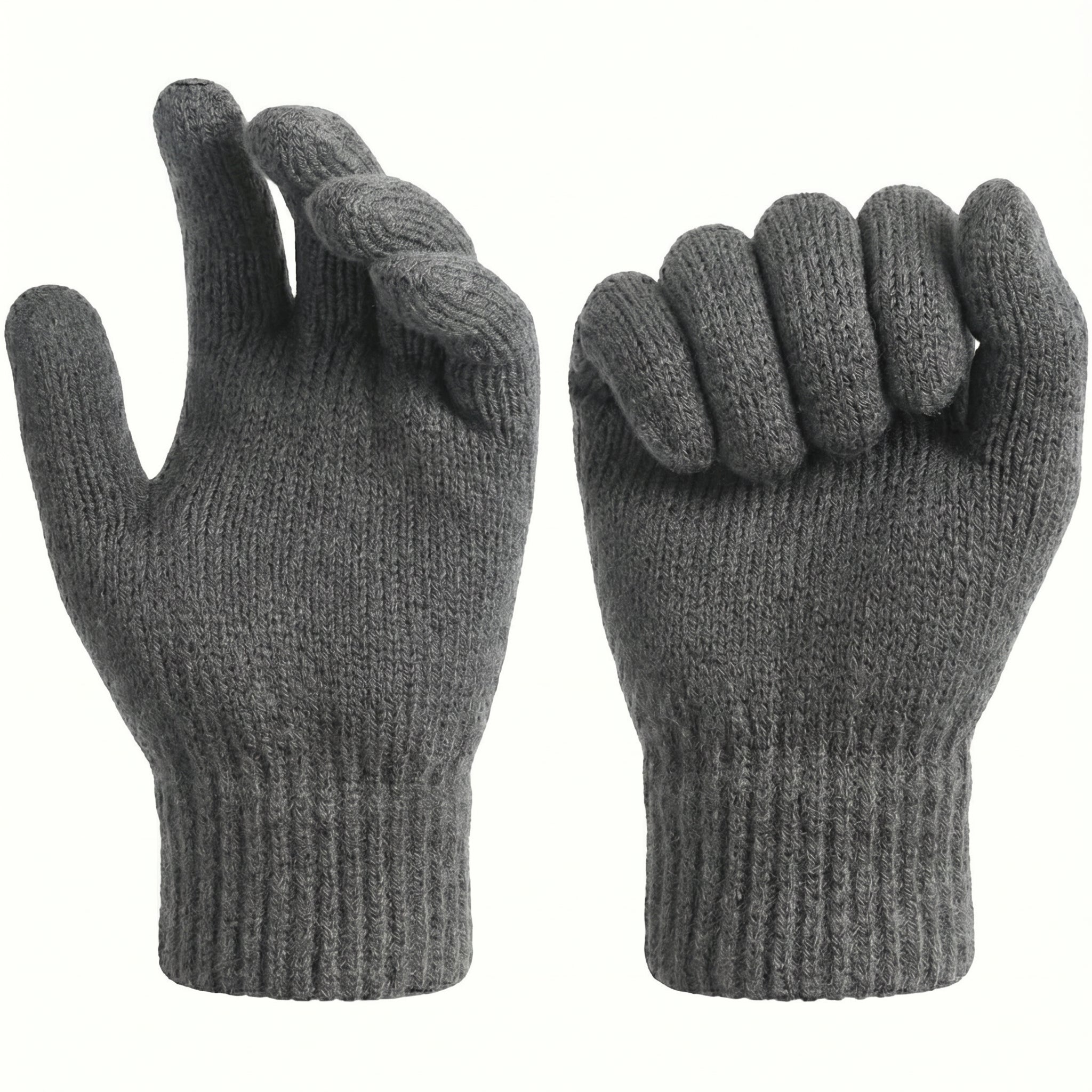WarmU Unisex Lightweight Knit Gloves – Soft & Stretchy Winter Essentials