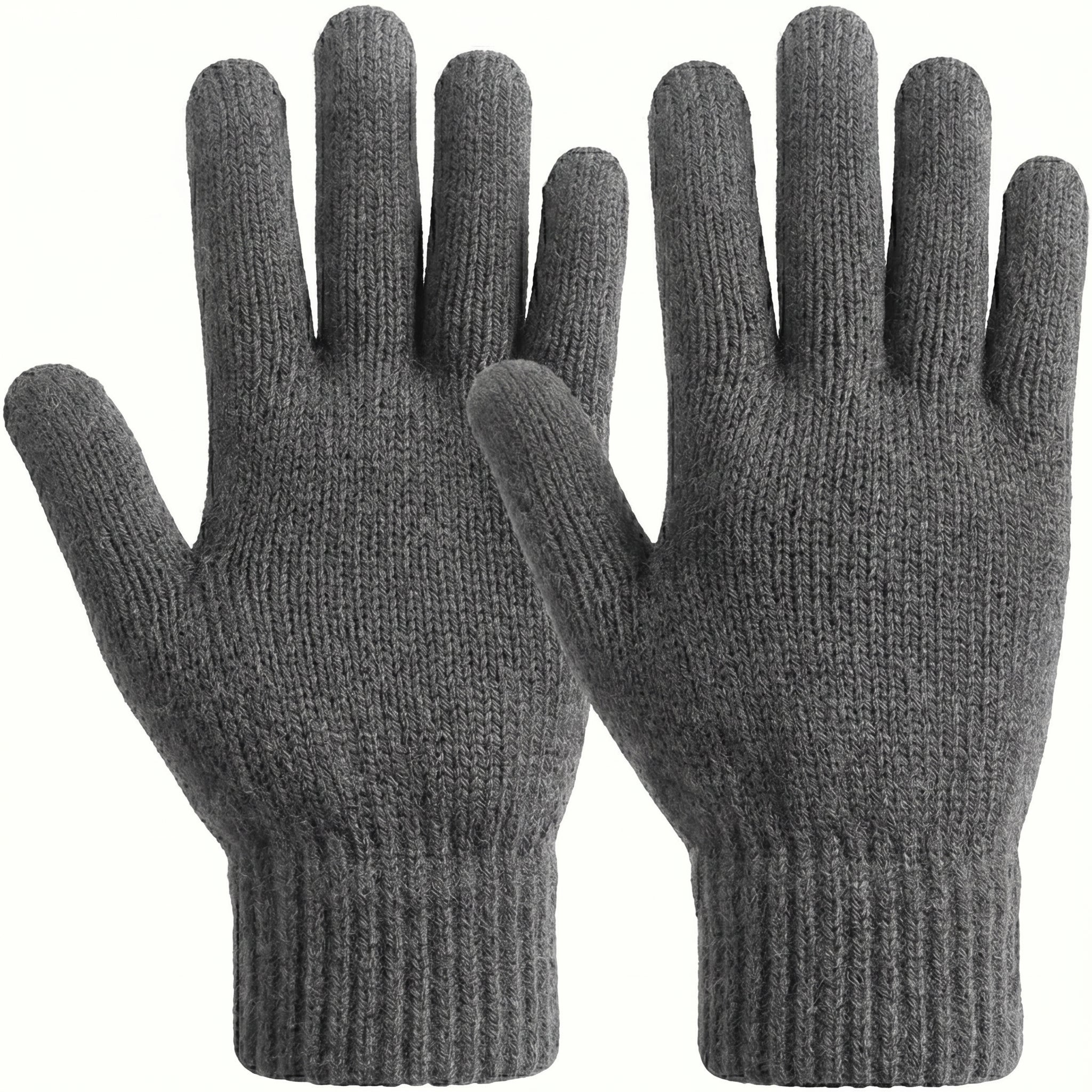 WarmU Unisex Lightweight Knit Gloves – Soft & Stretchy Winter Essentials