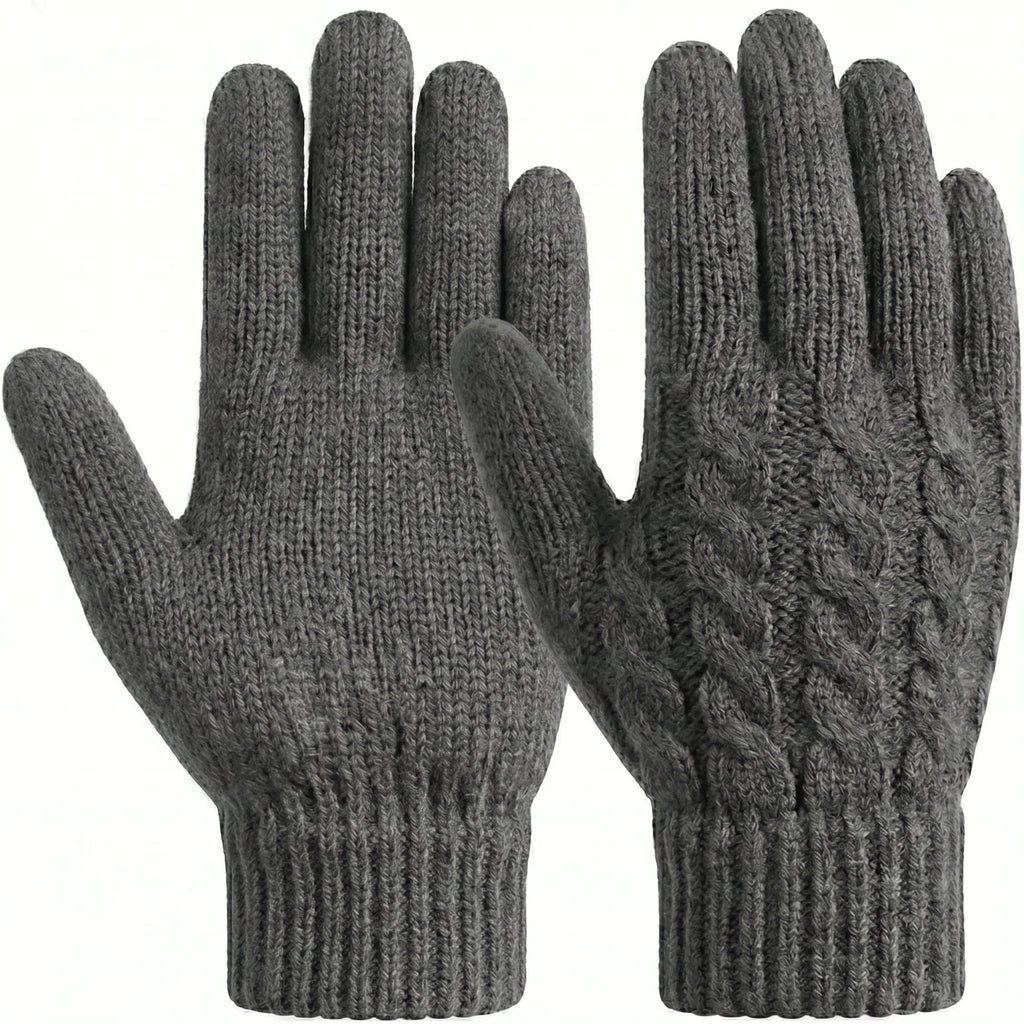 WarmU Cable-Knit Gloves – Classic Style & Cozy Warmth